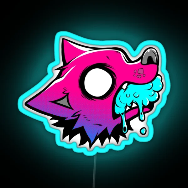 FRAWTH DAWG ROUGE RGB Neon Sign