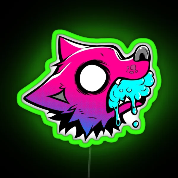 FRAWTH DAWG ROUGE RGB Neon Sign