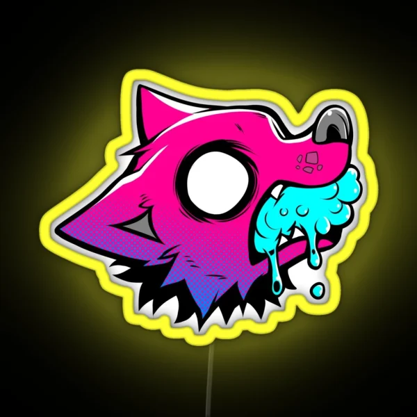 FRAWTH DAWG ROUGE RGB Neon Sign