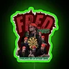 RGB Neon Bar Sign, Retro Fred's Pub Decor Illumination System