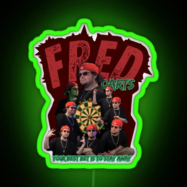 Fred Darts RGB Neon Sign