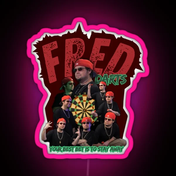Fred Darts RGB Neon Sign