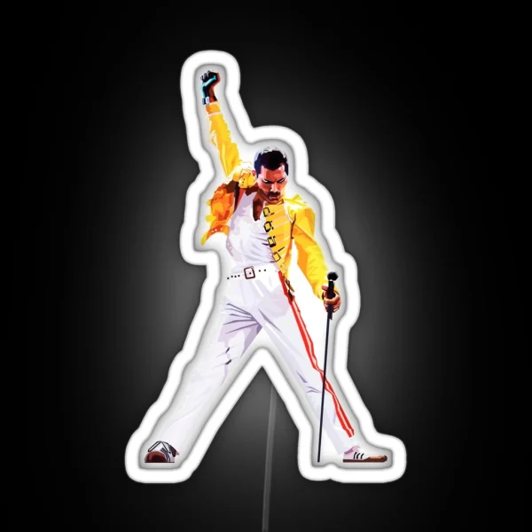 Freddie Mercury In Concert RGB Neon Sign