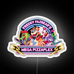 Freddy Fazbear S Mega Pizzaplex Five Nights At Freddy S RGB Neon Sign