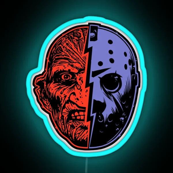 FREDDY Vs JASON RGB Neon Sign