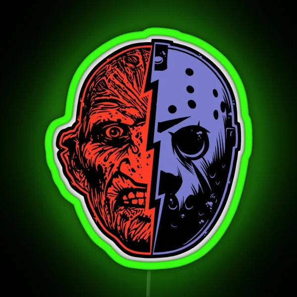 FREDDY Vs JASON RGB Neon Sign