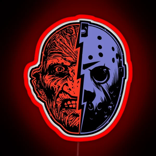 FREDDY Vs JASON RGB Neon Sign