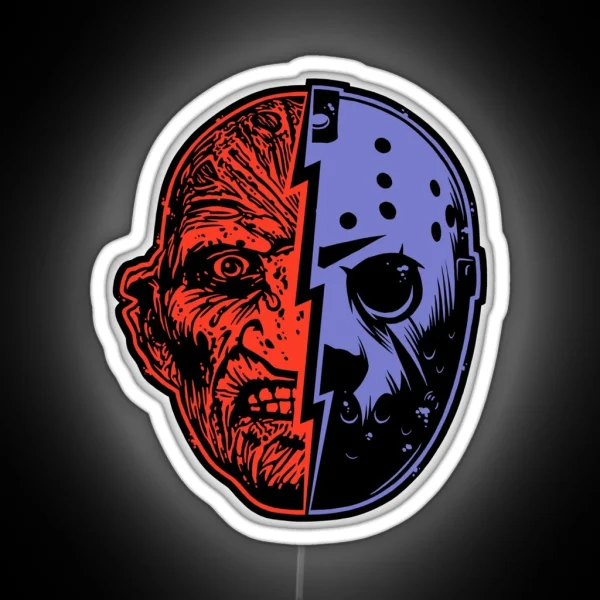 FREDDY Vs JASON RGB Neon Sign