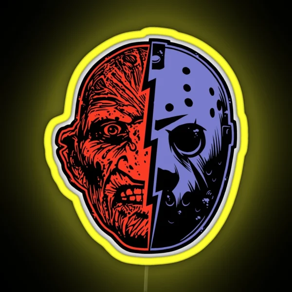 FREDDY Vs JASON RGB Neon Sign
