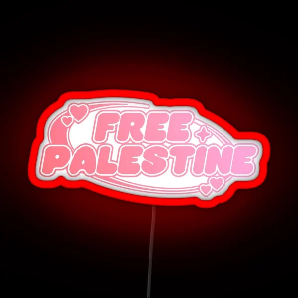 Free Palestine Y2K Led RGB Neon Sign