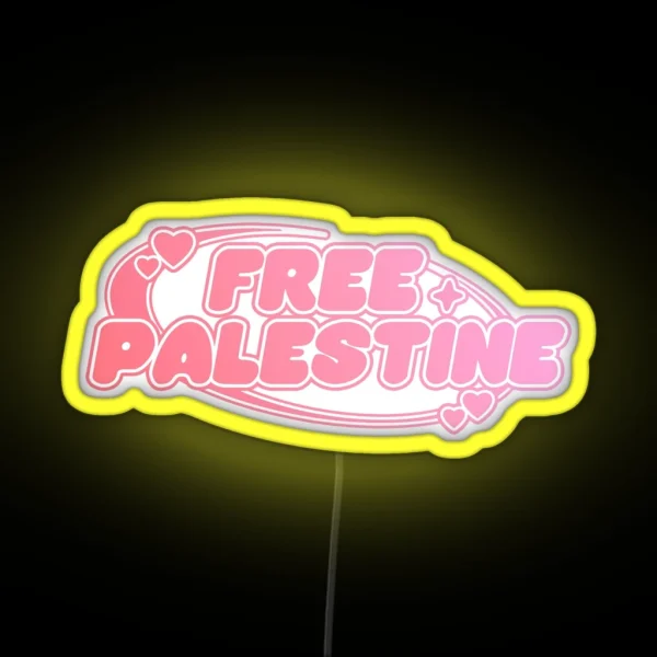 Free Palestine Y2K Led RGB Neon Sign