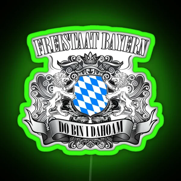 FREE STATE OF BAVARIA RGB Neon Sign