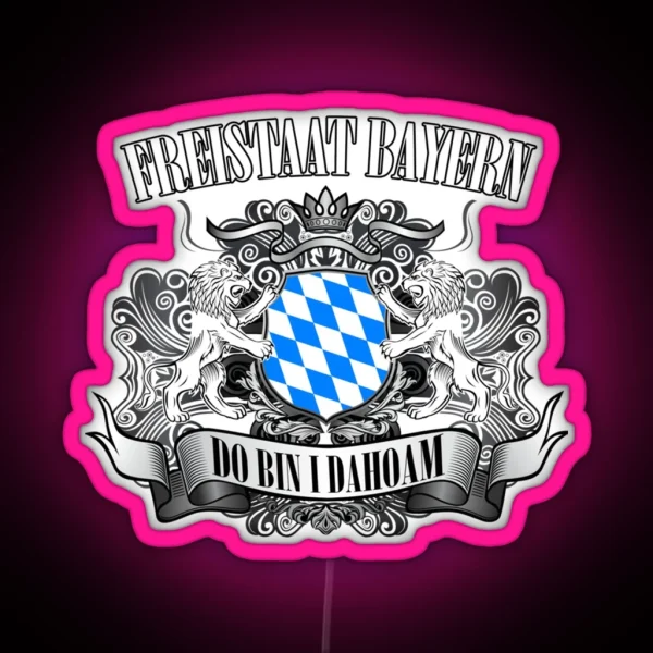 FREE STATE OF BAVARIA RGB Neon Sign