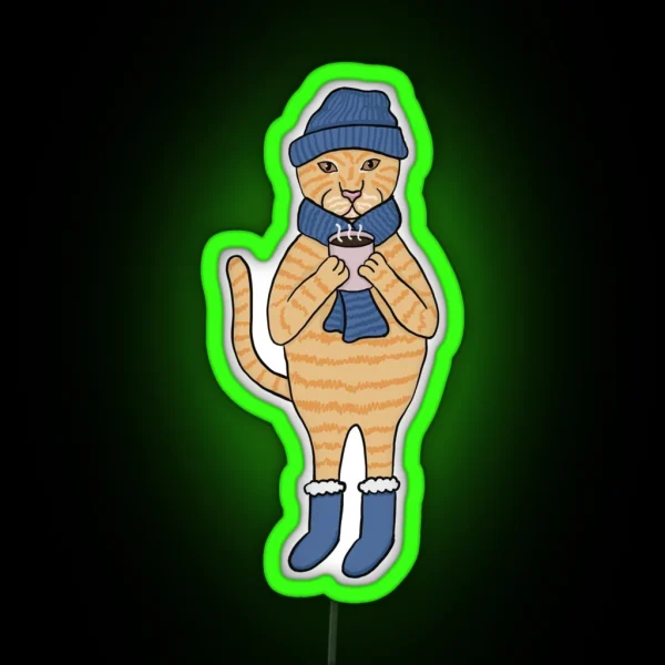 Freezing Kitty RGB Neon Sign