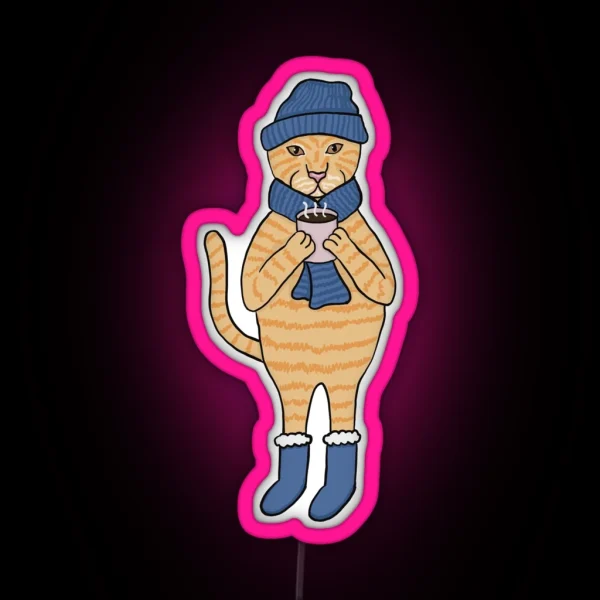 Freezing Kitty RGB Neon Sign