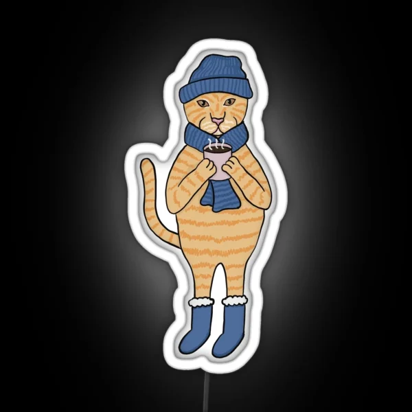 Freezing Kitty RGB Neon Sign