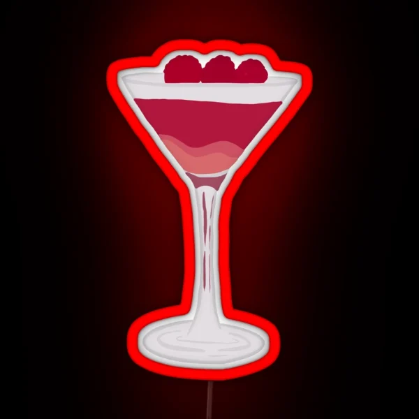 French Martini RGB Neon Sign