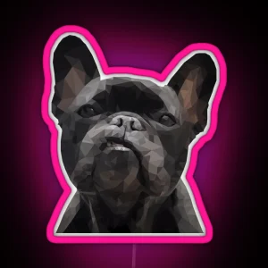 Frenchie Yellow RGB Neon Sign