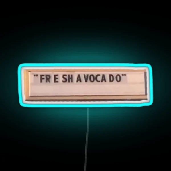 FRESH AVACADO RGB Neon Sign