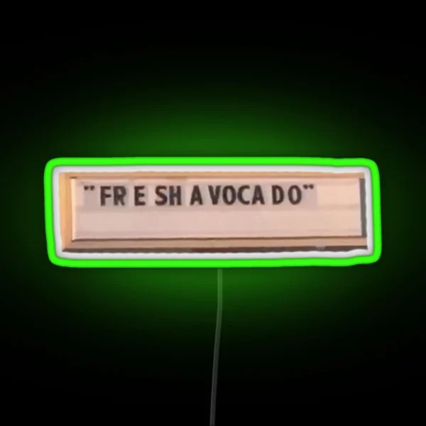 FRESH AVACADO RGB Neon Sign