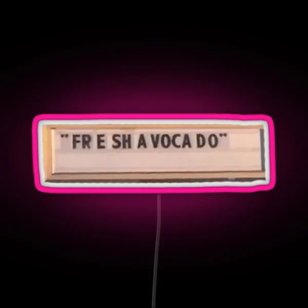 FRESH AVACADO RGB Neon Sign
