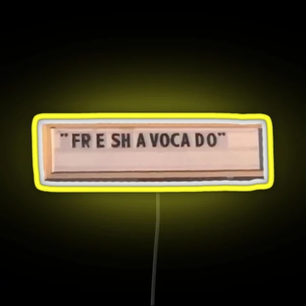 FRESH AVACADO RGB Neon Sign