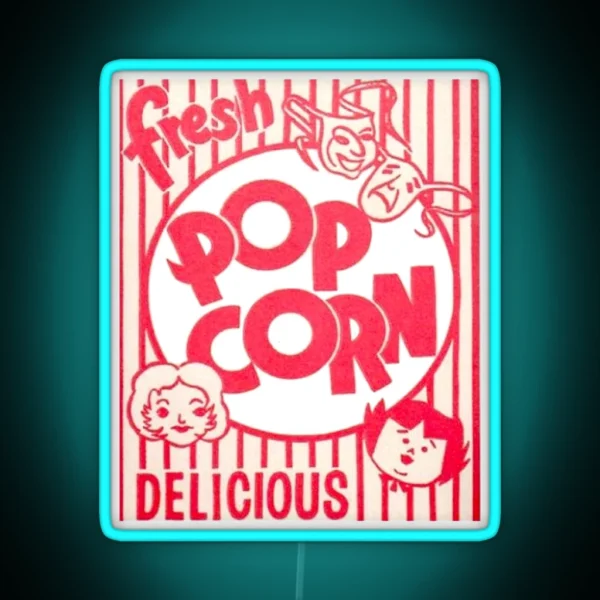 Fresh Popcorn RGB Neon Sign