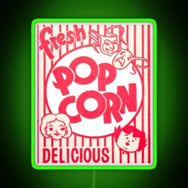 Fresh Popcorn RGB Neon Sign