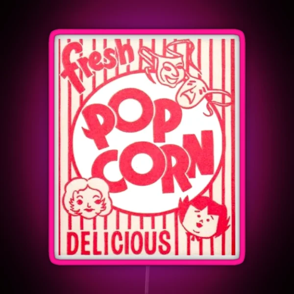 Fresh Popcorn RGB Neon Sign