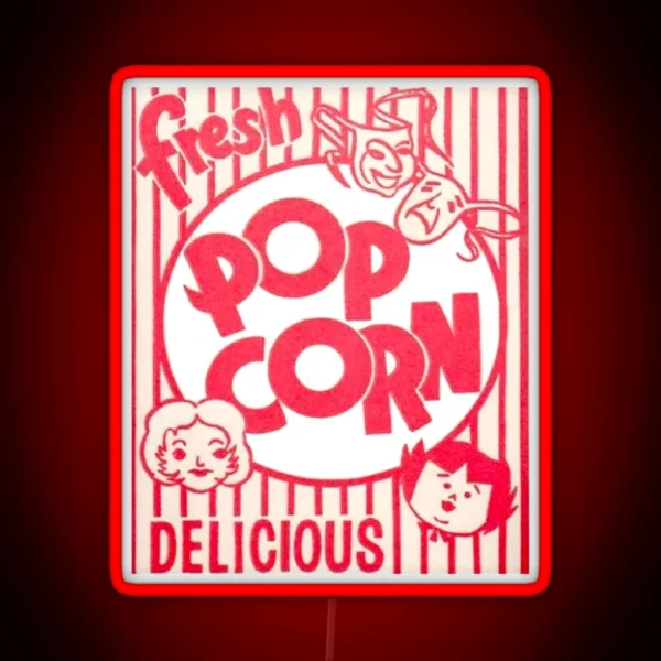 Fresh Popcorn RGB Neon Sign