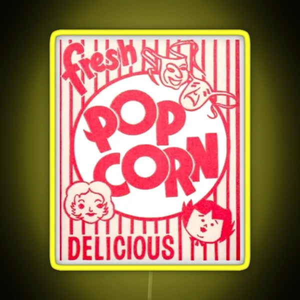 Fresh Popcorn RGB Neon Sign