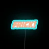 Glowing Frick Customizable RGB Neon Sign with Artistic LED Lighting Design