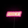 Vibrant Frick RGB Neon Sign with Electrifying Colorful Artistic Display