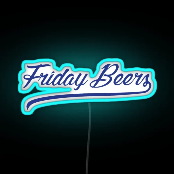 Friday Beers Led RGB Neon Sign
