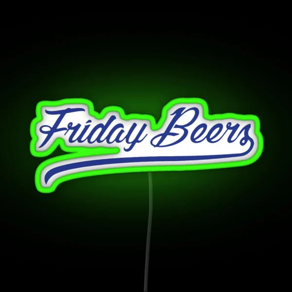 Friday Beers Led RGB Neon Sign