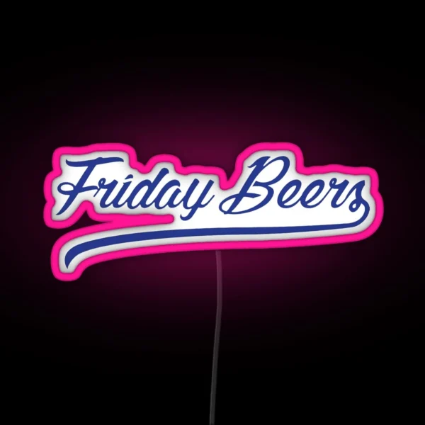 Friday Beers Led RGB Neon Sign