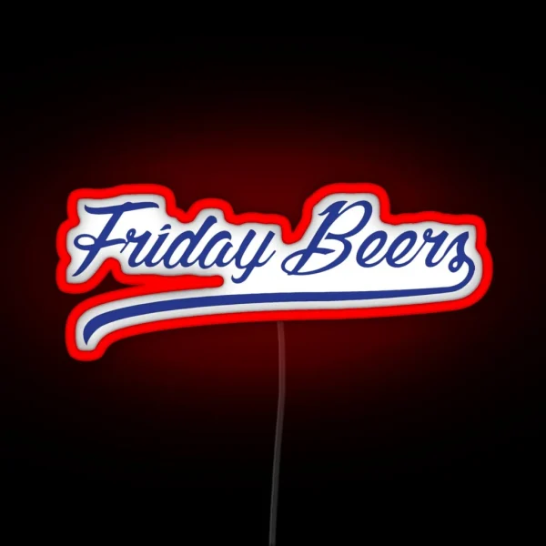 Friday Beers Led RGB Neon Sign