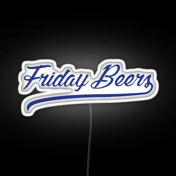 Friday Beers Led RGB Neon Sign