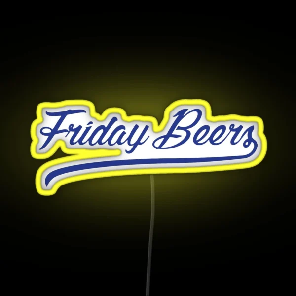 Friday Beers Led RGB Neon Sign