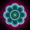 Vibrant RGB LED neon wall art decor, 'Friday On My Mind' design.