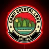 Camp Crystal Lake Terror Illuminated in Bold RGB Neon Letters