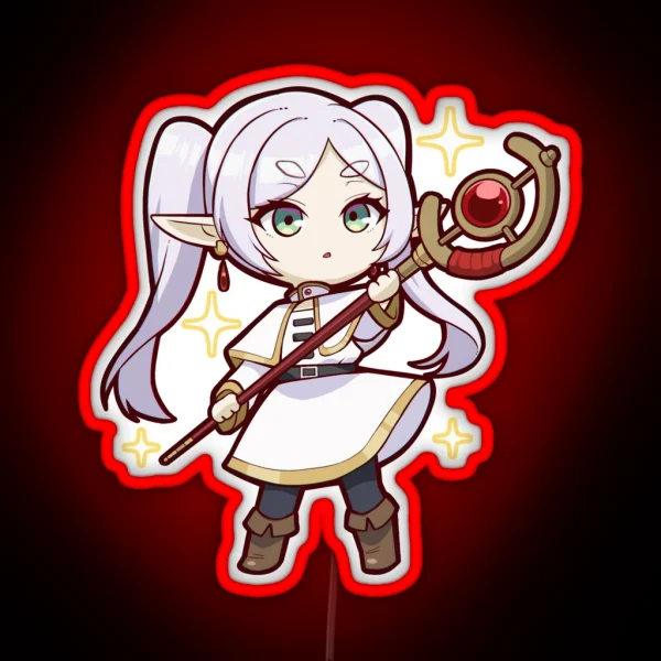Frieren Chibi RGB Neon Sign