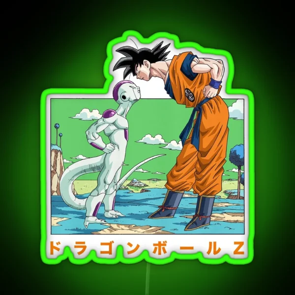 Frieza And Goku Cute RGB Neon Sign
