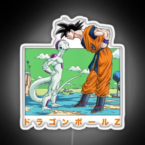 Frieza And Goku Cute RGB Neon Sign