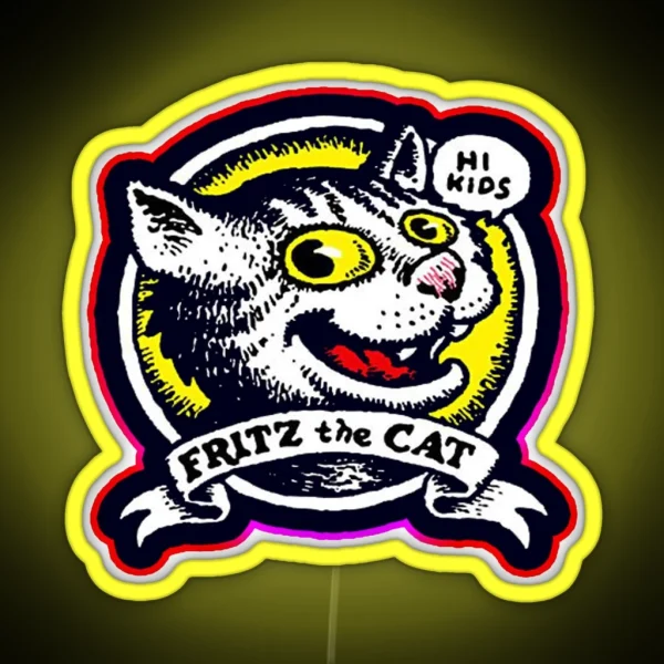 Fritz The Cat RGB Neon Sign