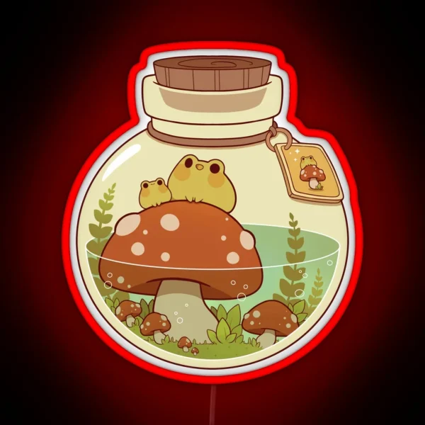 Frog And Mushroom Potion RGB Neon Sign