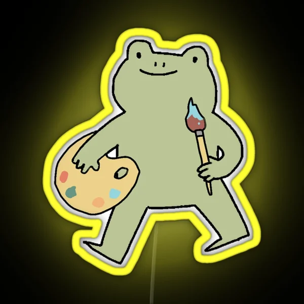 Frog Artist RGB Neon Sign