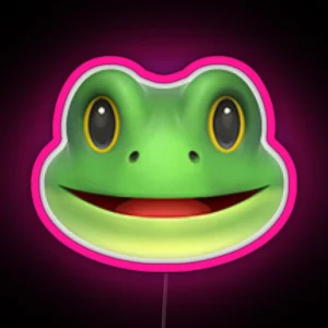 Frog Emoji RGB Neon Sign