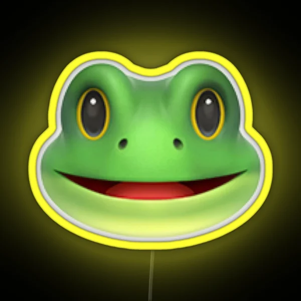 Frog Emoji RGB Neon Sign