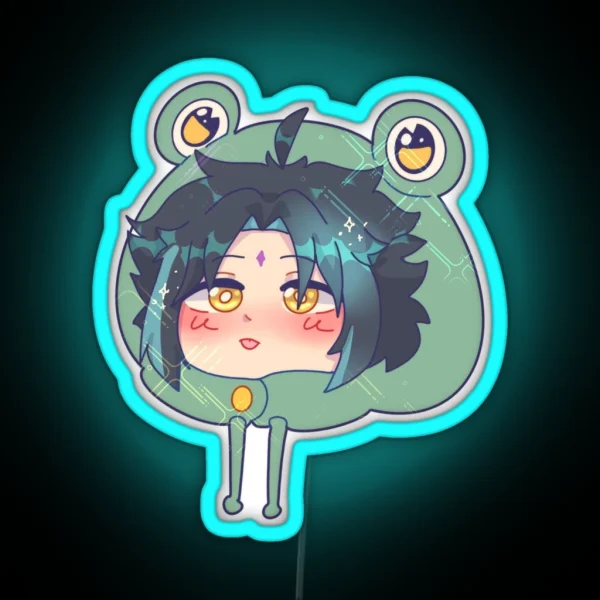 Froggy Hat Xiao RGB Neon Sign